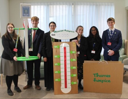 Year 12 Design & Technology Students Fundraising Displays for Thames Hospice!