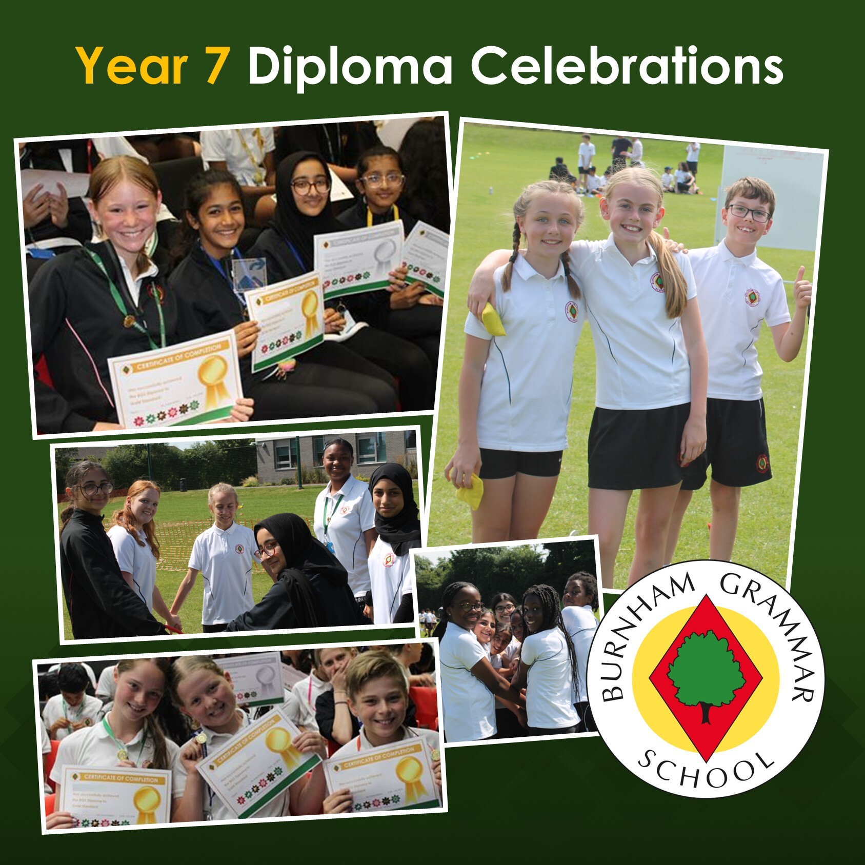 Year 7 diploma website socials image