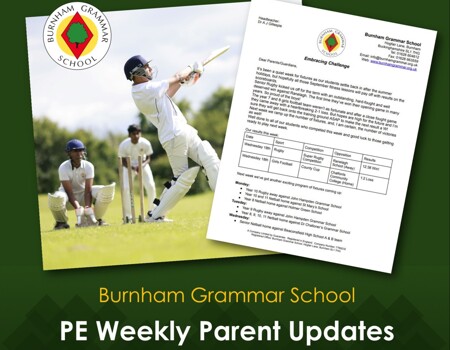 View our new PE Weekly Update for Parents & Students!