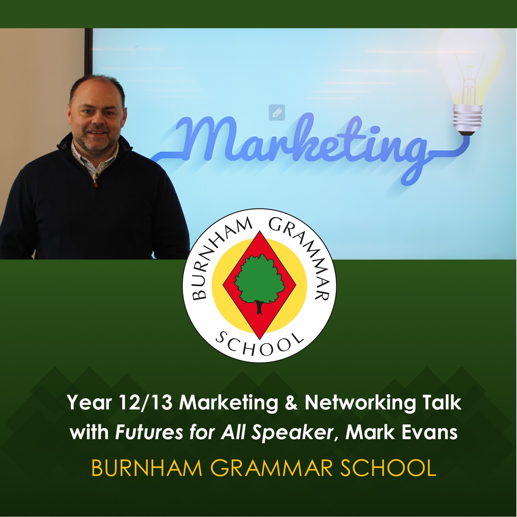 Year 12 13 talk with mark evan website insta fb post