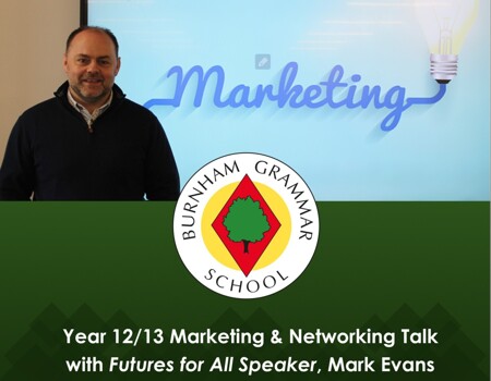 Marketing & Networking Year 12 & 13 Talk with Futures for All Speaker - Mark Evans